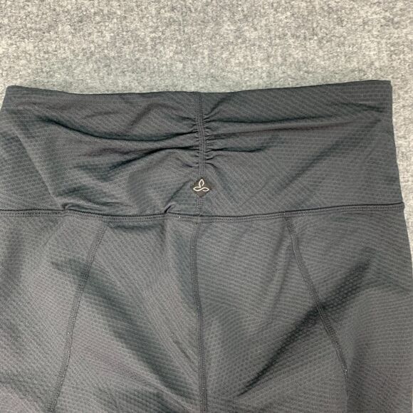 Prana Textured Leggings Womens XS Extra Small Gray High Waisted Pull On Cropped - Picture 8 of 11